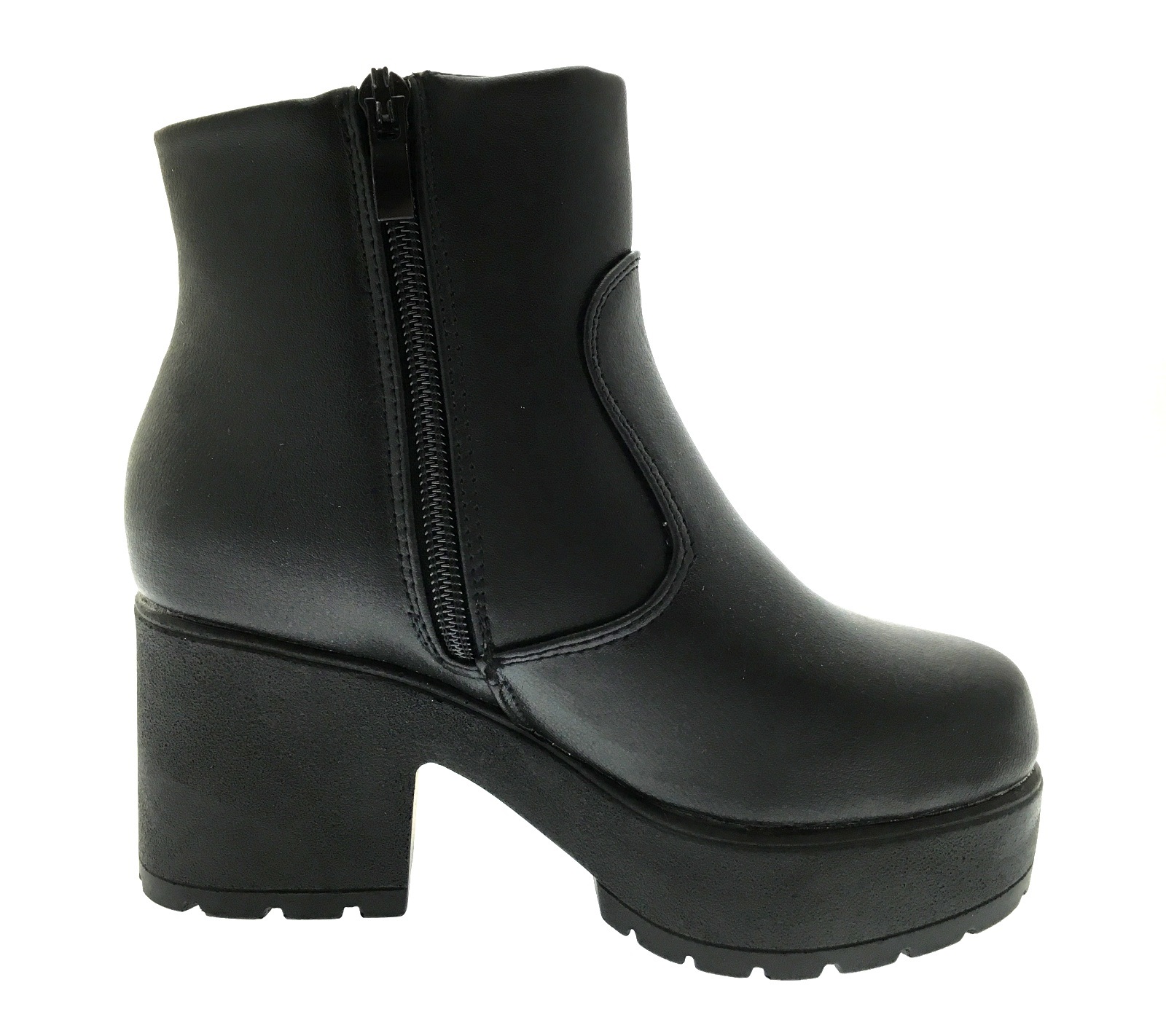 chunky block heel chelsea boots